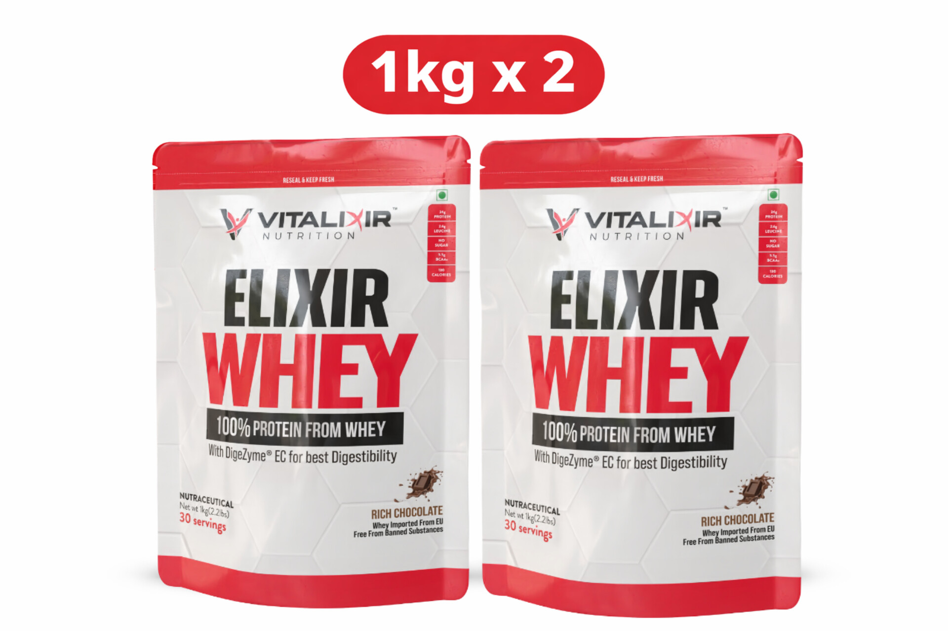 Elixir Whey 1kg x 2 - Image 3